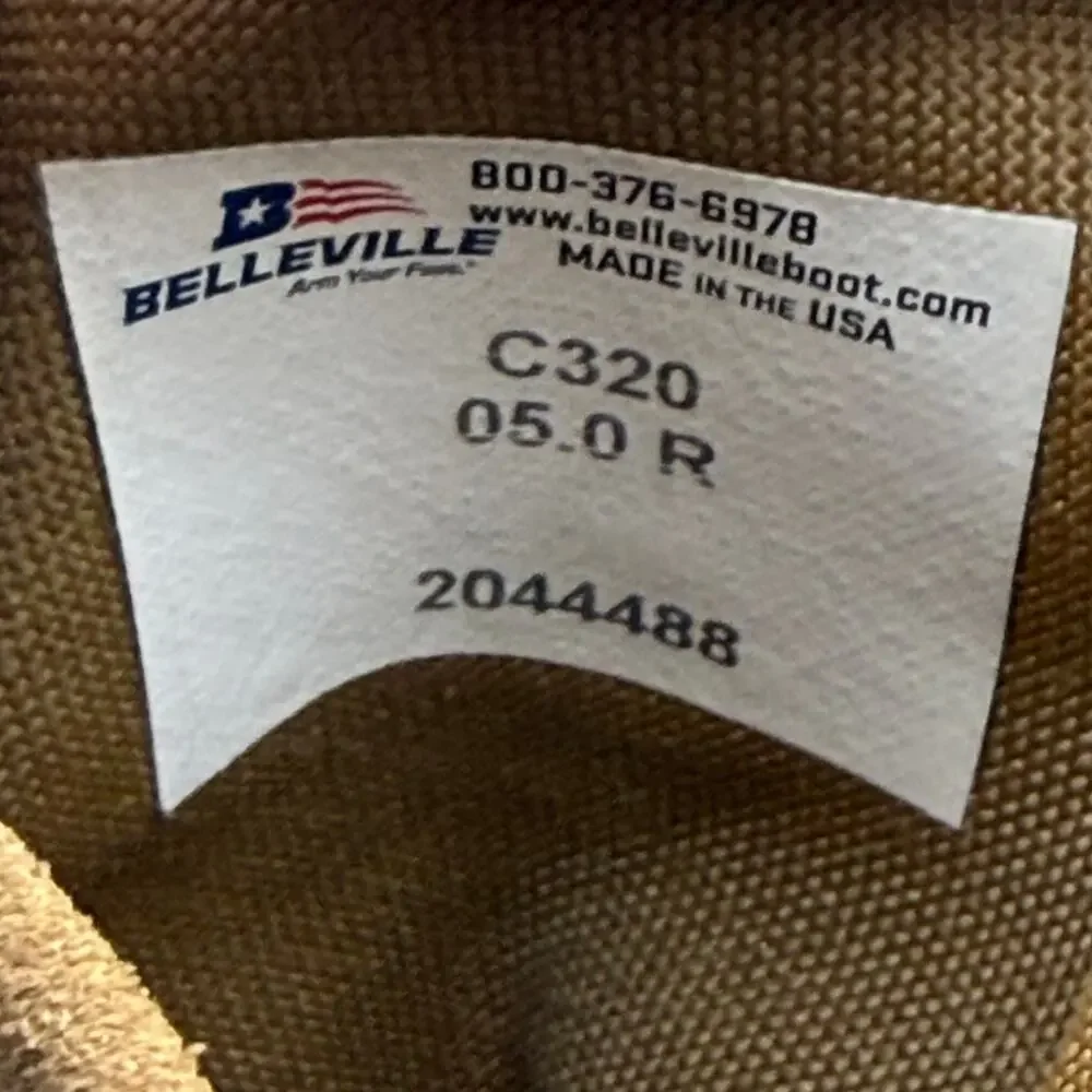 Belleville ONE XERO C320 Ultra Light Assault Boot in coyote brown Size 5 R